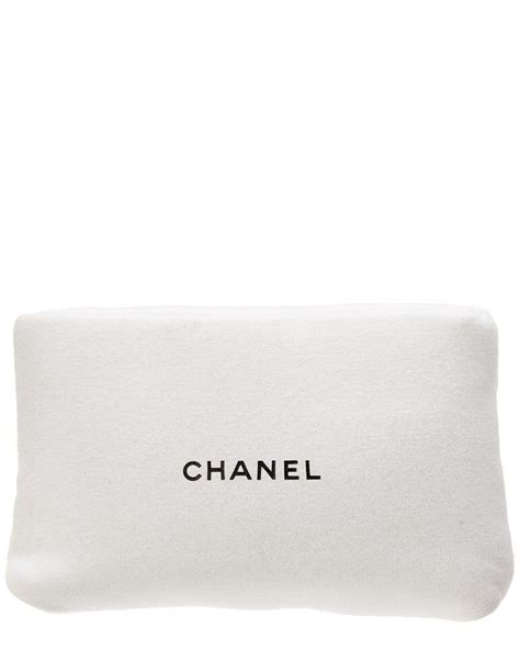 chanel white makeup bag|Chanel White Cosmetic Pouch .